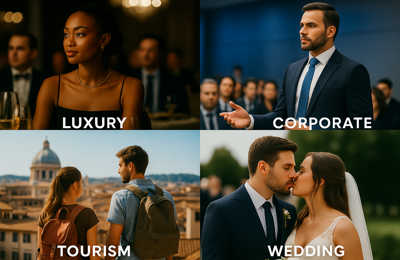 Elegant event coverage with lighting and stage